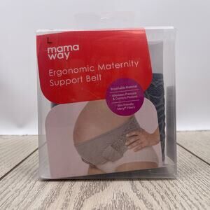 Mamaway Grey Ergonomic Maternity Support Belt Sz L 40-61 inches Meryl Fibers NWT
